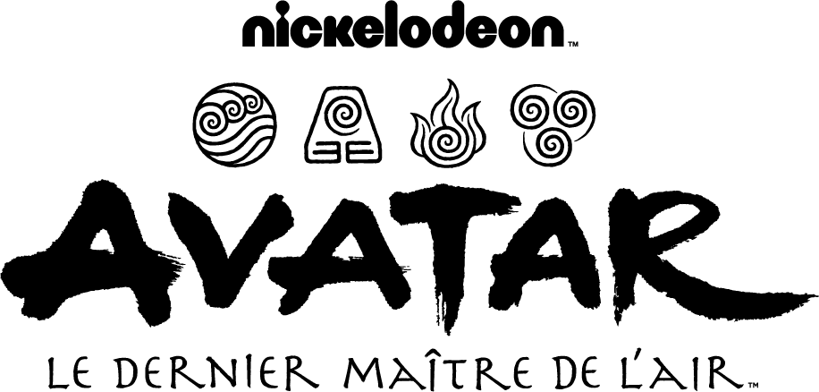 avatar le dernier maitre de l'air logo full noir
