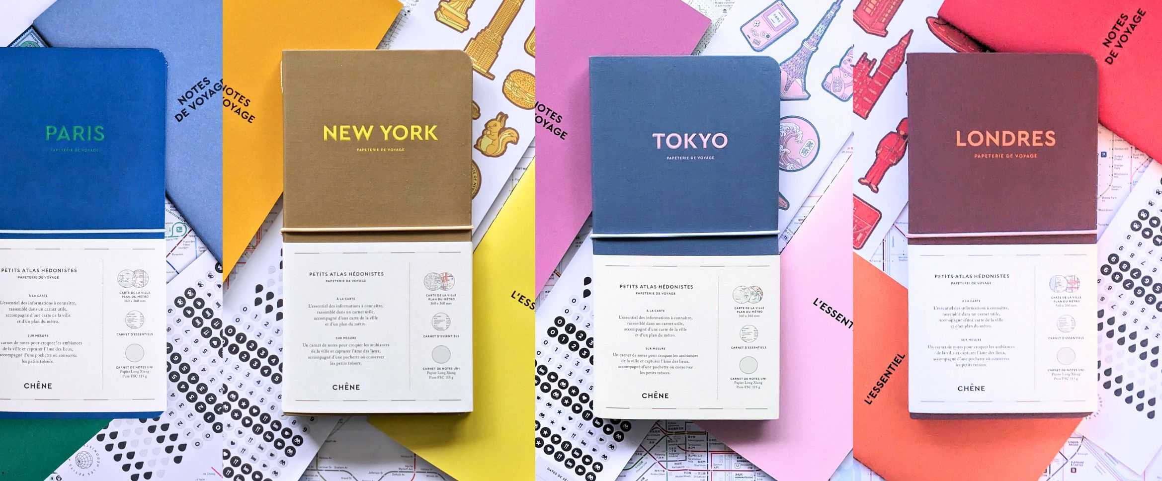 Carnets de voyage Atlas Hédonistes