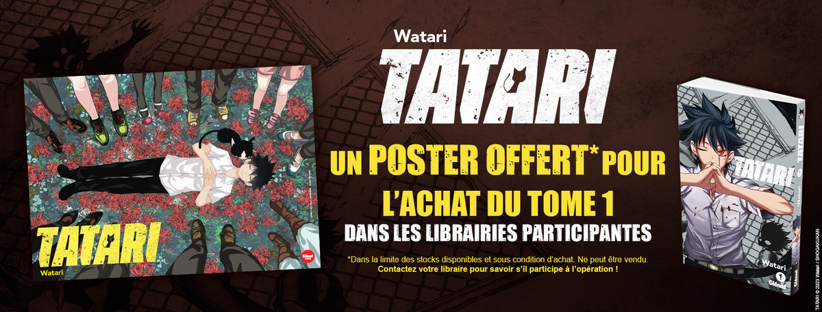 Setari Poster GOODIES : Un poster Tatari offert en librairie ! | Éditions Glénat
