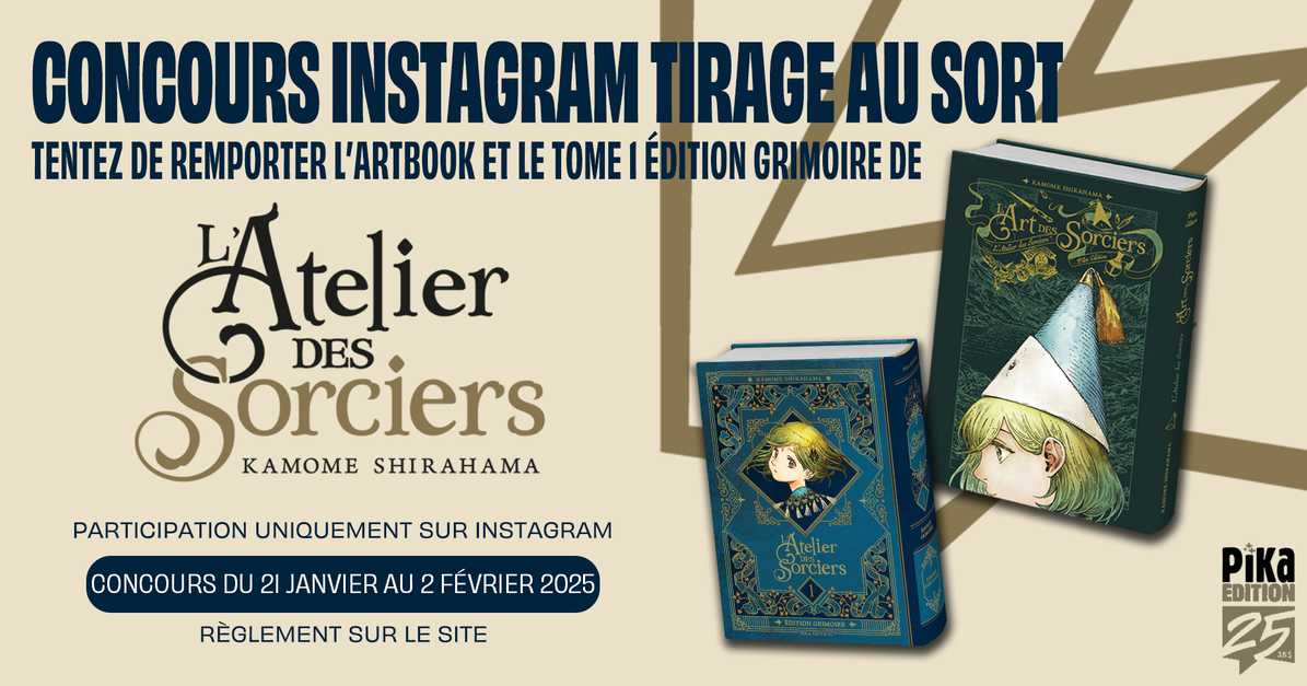 Concours Instagram janvier 2025 : L'Atelier des Sorciers édition