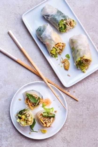 Rice rolls poulet au curry | Éditions Larousse