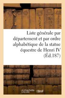 Liste générale par département et par ordre alphabétique