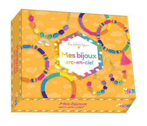 Sac à Main Bijoux Enfant Fille – Set Princesse Arc-en-Ciel Avec Collier, Bracelet, Boucles, Bagues & Pinces – Cadeau Fête Anniversaire Fille 3-8 Ans