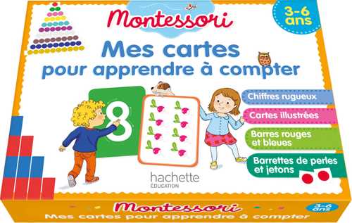 Montessori Mes cartes pour apprendre à compter 3-6 ans (Grand format