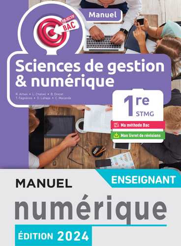 Objectif Bac SDGN 1re STMG (manuel) - licence numérique enseignant - Éd ...