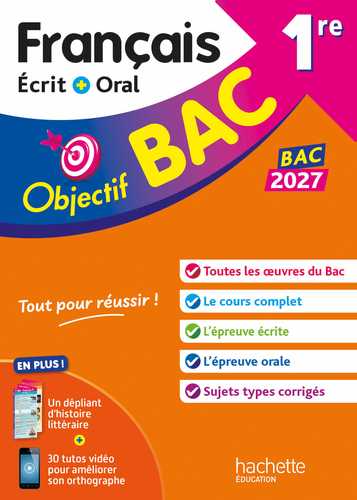 Objectif BAC 2027 - 1re générale Français écrit et oral (Grand format ...