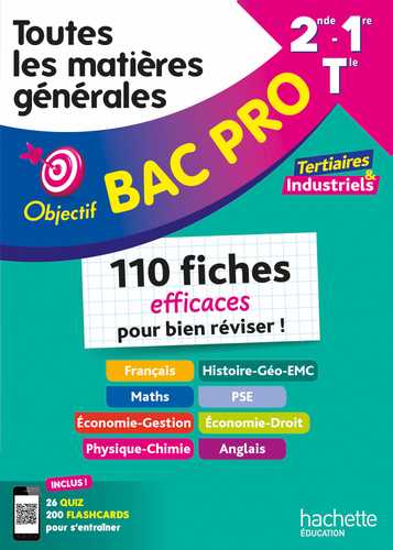 Objectif Bac Pro (2de/1re/Term ) - Toutes les matières générales - Bac ...