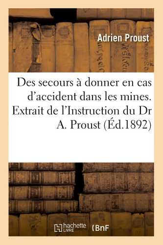 Résumé des secours à donner en cas d'accident dans les mines