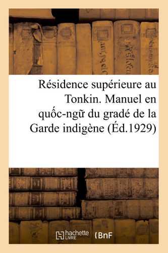 Résidence supérieure au Tonkin