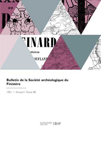 Bulletin de la Société archéologique du Finistère