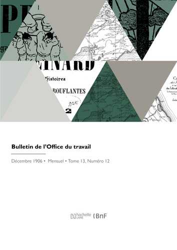 Bulletin de l'Office du travail