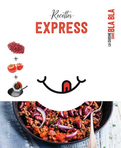65 recettes express sans bla bla (Grand format - Broché 2019), de