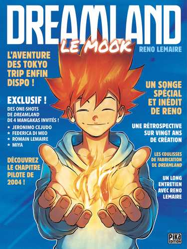 Couverture de Dreamland Le Mook de Reno Lemaire et des artistes invités, édition Pika 2026.