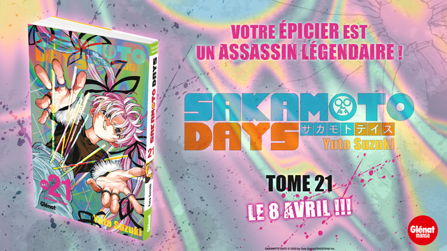 Sakamoto Days - Tome 21 (Poche 2026), de Yuto Suzuki | Éditions Glénat