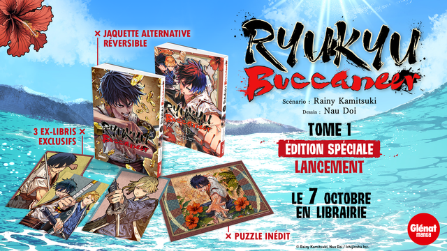Visuel officiel Glénat annonçant l’édition collector de Ryukyu Buccaneer