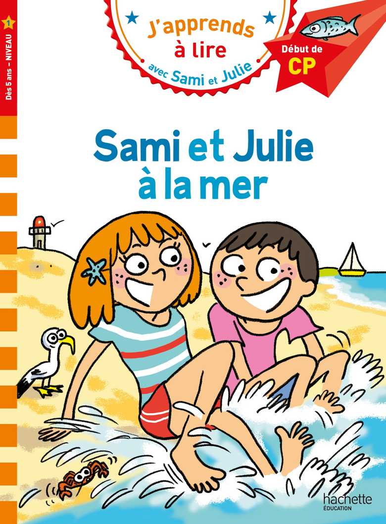 couverture de : Sami et Julie &agrave; la mer Niveau 1