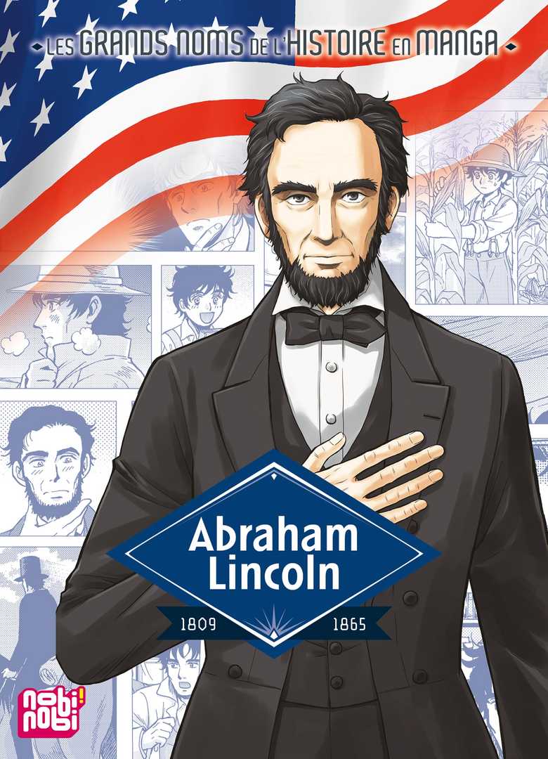 Couverture française du manga Abraham Lincoln, édition nobi nobi !, EAN 9782384968237