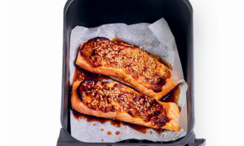 Recette à l'Airfryer : Saumon mi-cuit teriyaki