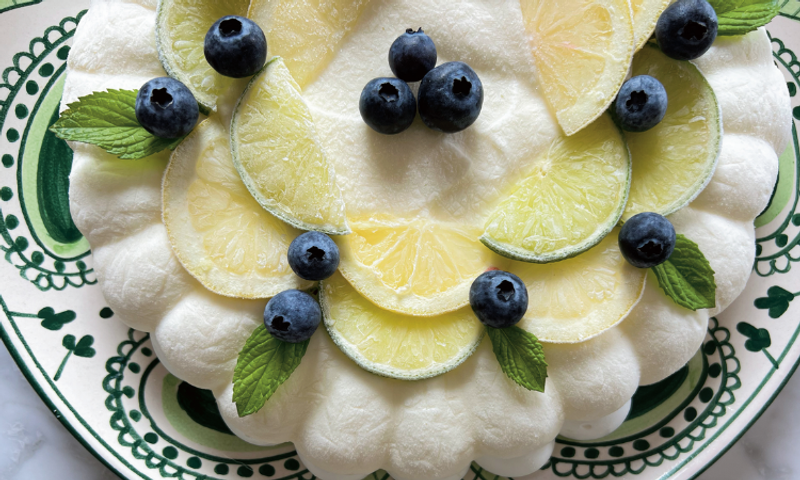 Recette de pavlova glacée aux deux citrons