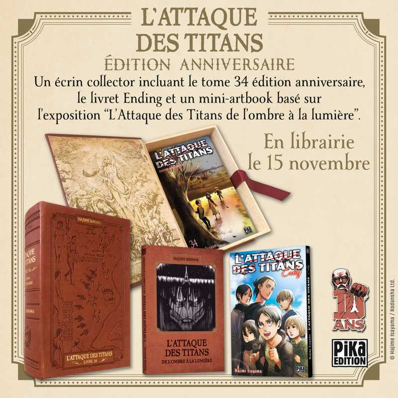 Une édition anniversaire du tome 34 pour les 10 ans de L'Attaque