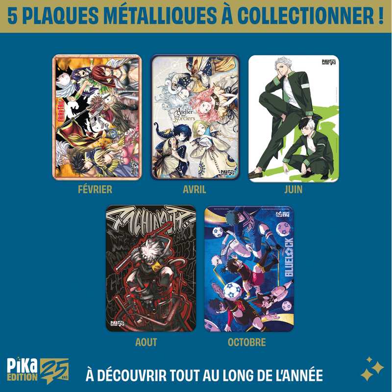 Des plaques métalliques à collectionner pour fêter nos 25 ans