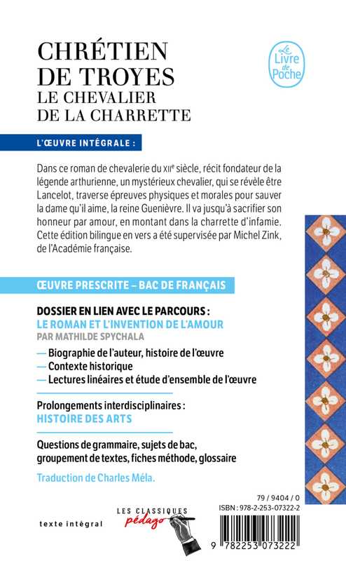 Le Chevalier De La Charrette Edition P dagogique Bilingue Poche 2026 le-chevalier-de-la-charrette-edition-p-dagogique-bilingue-poche-2026