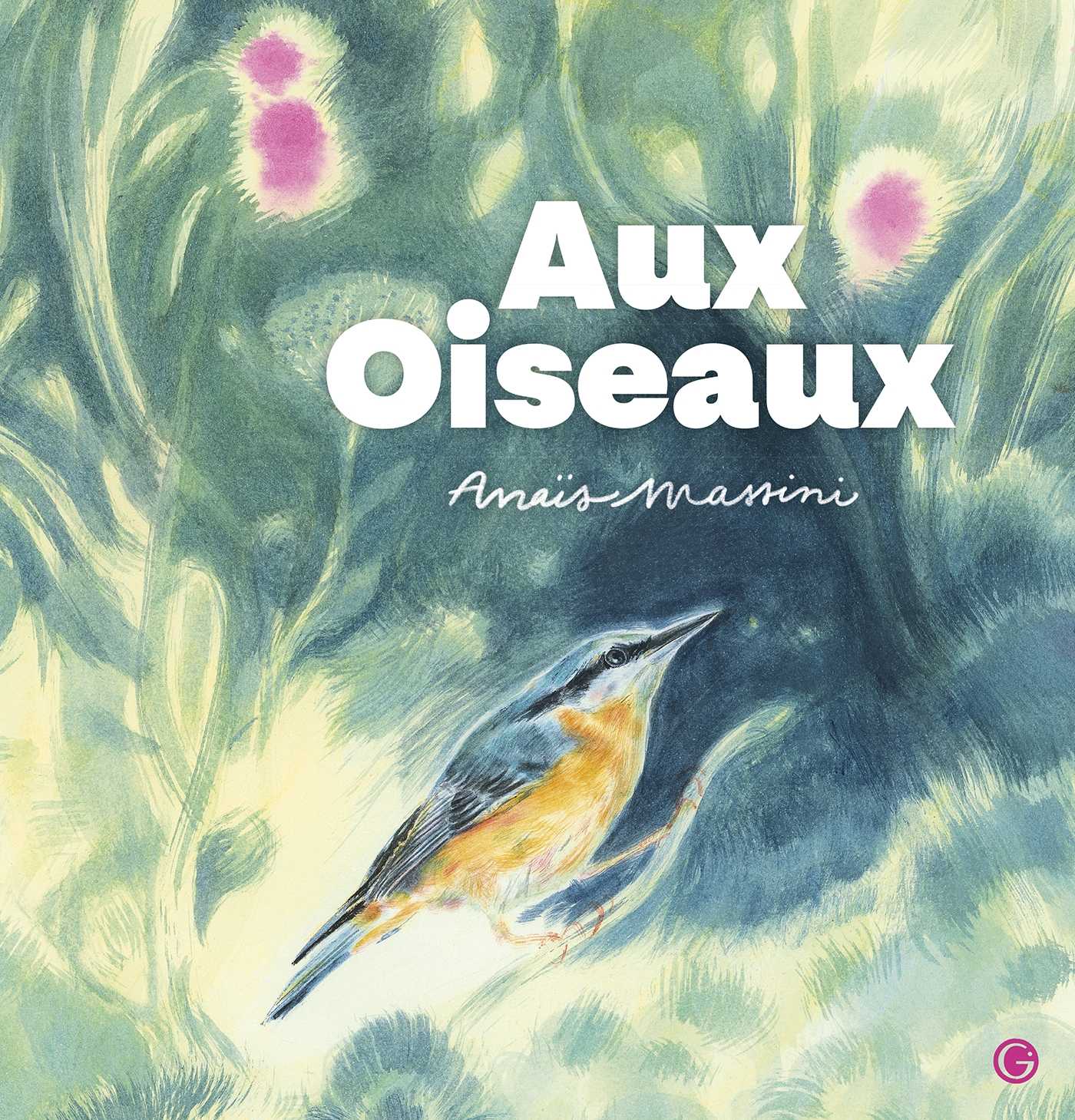 Lithographie Signée Michele Van Hout Le Beau - Acacias Et Oiseaux 22/30 - Abstrait Années 80