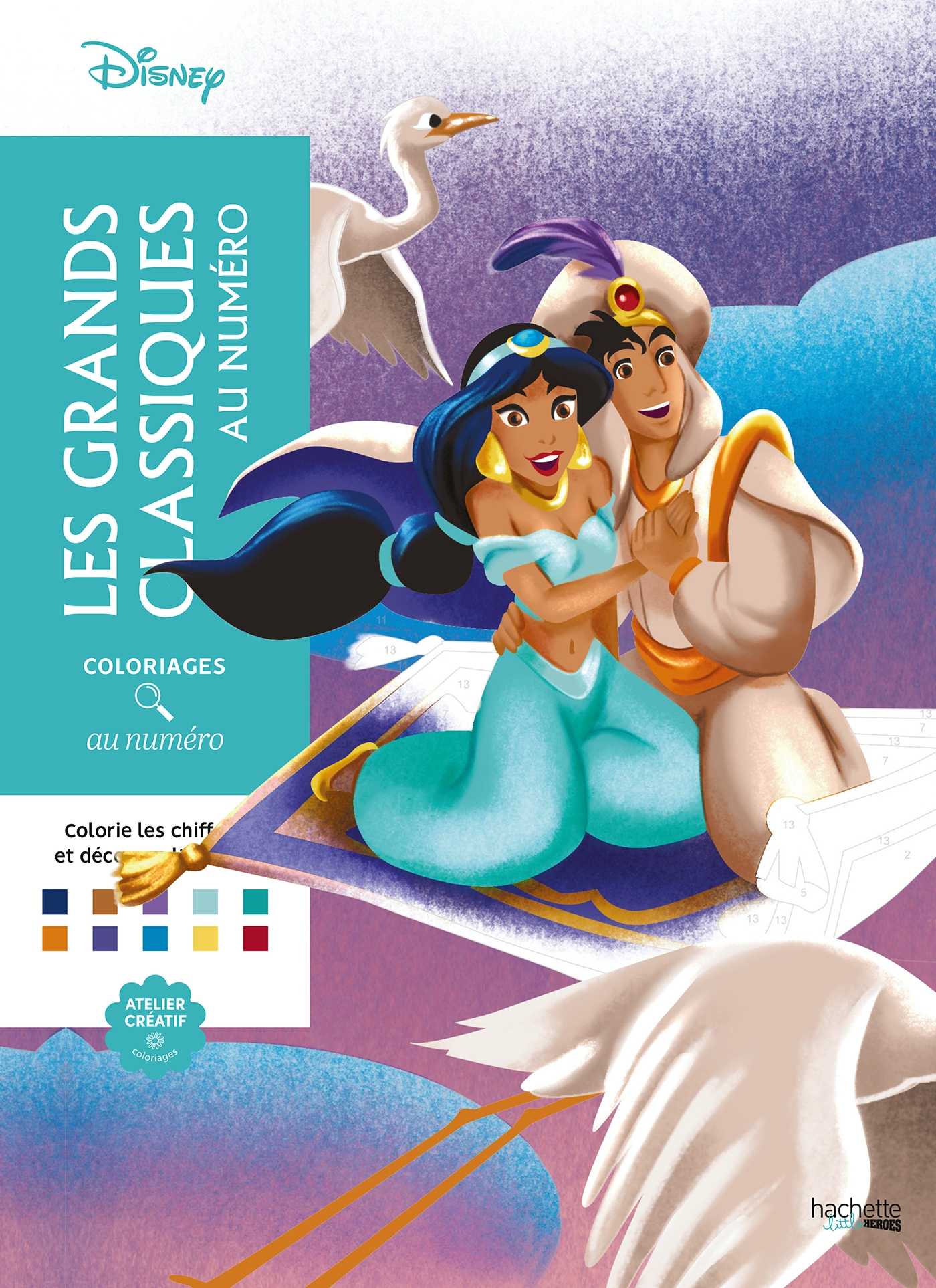 Coloriages au numéro Disney - Les Grands classiques (Grand format 