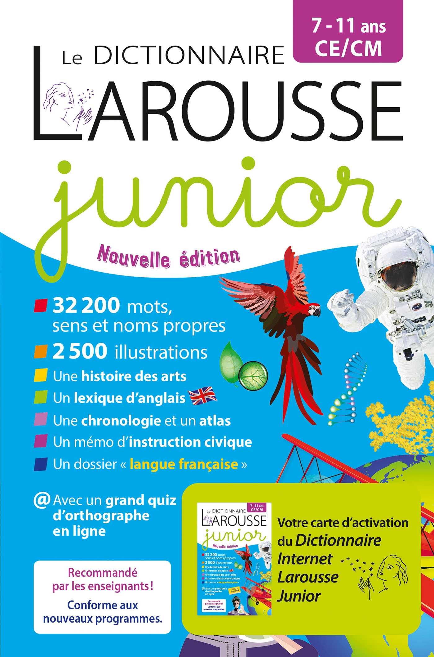 Dictionnaire junior bimédia (Grand format - Cartonné 2022), de