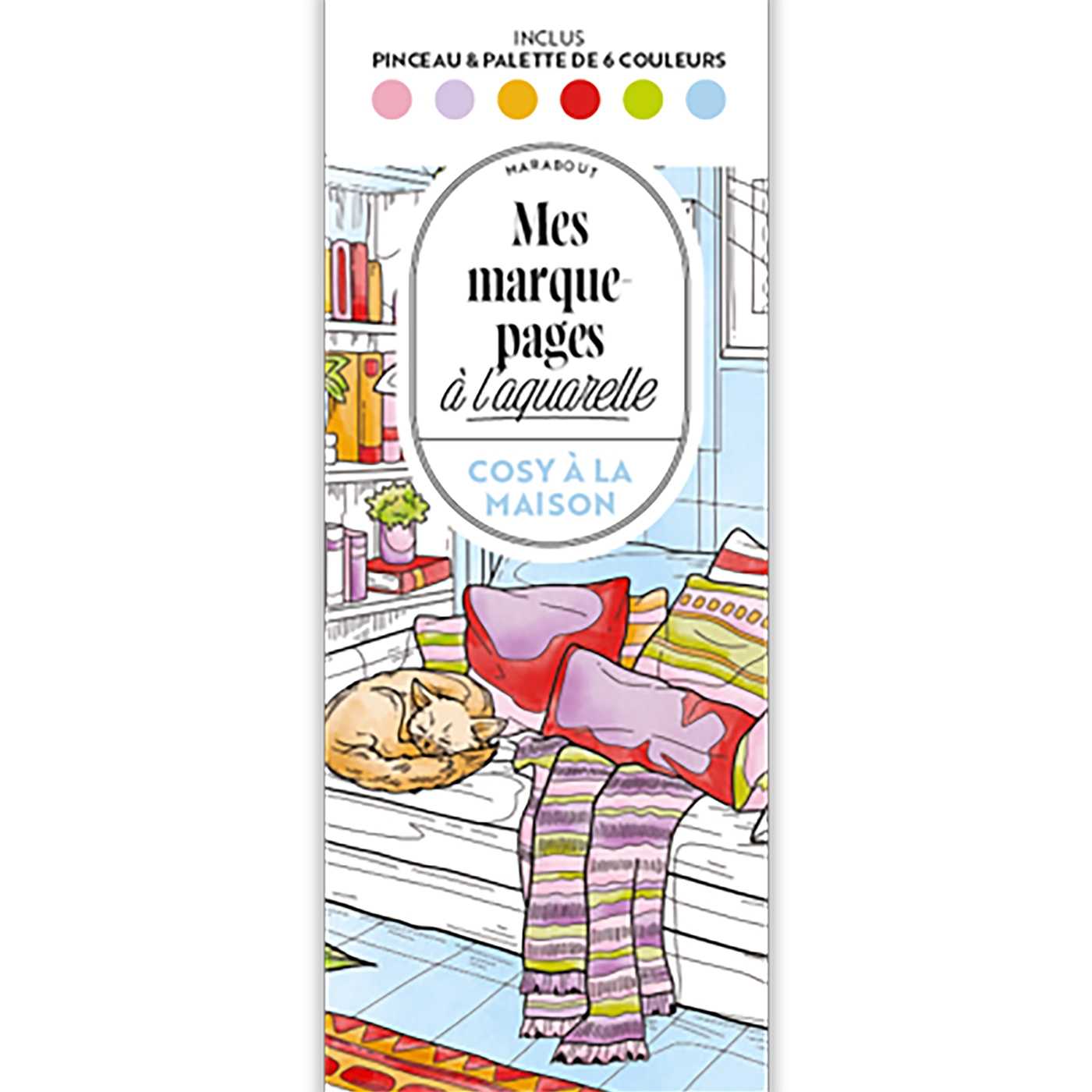 Couverture De Livre Avec Ruban Marque-Page Aquarelle - Taille S Moses. Libri_x