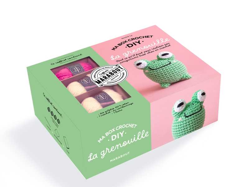 Caron Kit Crochet De Serrure 12 X 12 Carré LOT DE 4 Grenouille Tigre Arc-en-ciel Papillon NEUF