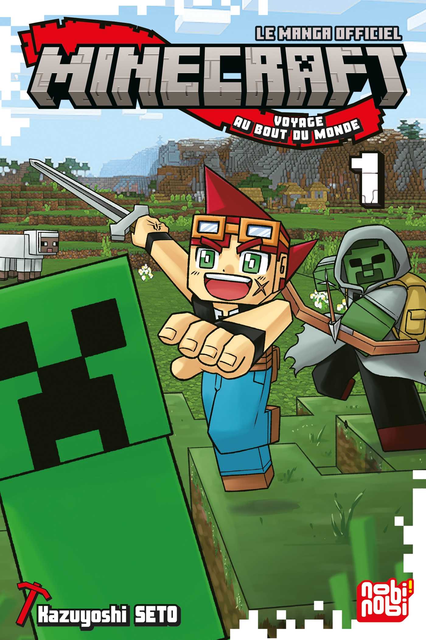 Couverture Minecraft, le manga officiel - Voyage au bout du monde